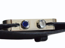 Load image into Gallery viewer, CARTIER カルティエ サントス トラベルクロック 置き時計 スイス製 レザー ステンレス W0100151 ホワイト 美品 中古 4b003500