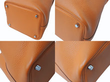 Load image into Gallery viewer, HERMES エルメス ピコタンロック PM ハンドバッグ トリヨンクレマンス オレンジ シルバー金具 ◻︎Q刻印 美品 中古 4b003510