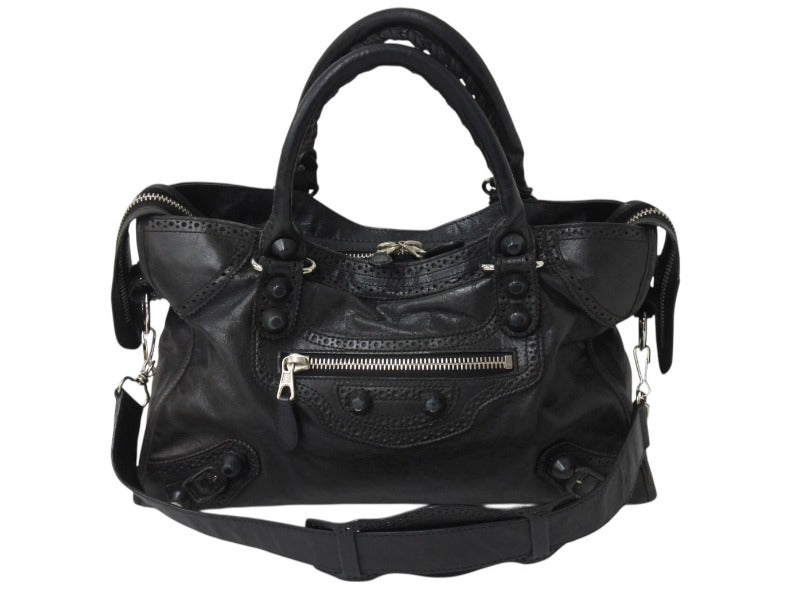BALENCIAGA ラウンドショルダーバッグ　黒　ビンテージ VIP価格【BALENCIAGA】Rodeo スリングポシェット (BALENCIAGA