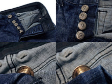 画像をギャラリービューアに読み込む, 極美品 CHROME HEARTS クロムハーツ フレアデニムパンツ ブーツカット クロスボールデニムパンツ コットン インディゴ サイズ27 中古 4b003515 