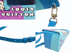 新品未使用 LOUIS VUITTON ルイヴィトン サンドウィッチ ボックス 2WAY ショルダーバッグ M82029 ICチップ 23SS ブルー 中古 4b003516