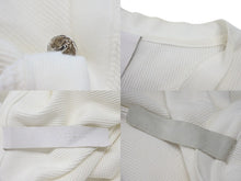 Load image into Gallery viewer, CHROME HEARTS クロムハーツ 長袖Ｔシャツ ロンT サーマル セメタリークロス レザーパッチ ホワイト コットン サイズXL 美品 中古 4b003518