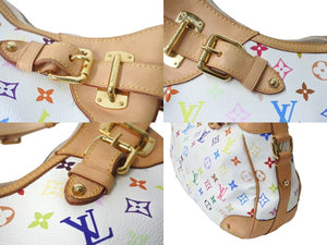 LOUIS VUITTON ルイヴィトン ショルダーバッグ グレタ M40195 モノグラム マルチカラー ホワイト 美品 中古4b003525