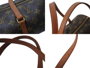 LOUIS VUITTON ルイヴィトン モノグラム パピヨン 30 ハンドバッグ M51365 ブラウン ロゴ ゴールド金具 美品 中古 4b003529
