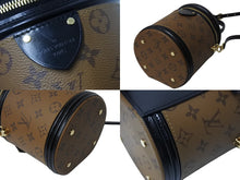 Load image into Gallery viewer, 極美品 LOUIS VUITTON ルイヴィトン カンヌ ショルダーバッグ M43986 モノグラムリバース ブラウン ブラック 中古 4b003536