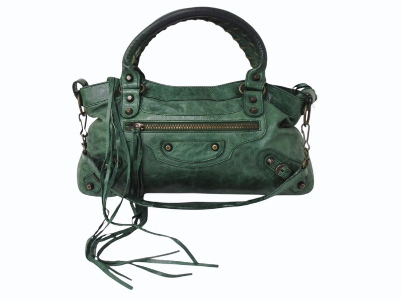 レア　BALENCIAGA ビンテージ　ハンドバッグ　ソフトレザー　デカロゴ BALENCIAGA バレンシアガ LeCity ザシティ トートバッグ