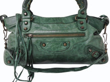 Load image into Gallery viewer, BALENCIAGA バレンシアガ ザ ファースト 2WAY ショルダーバッグ 103208・213048 グリーン レザー ハンドバッグ 良品 中古 4b003541