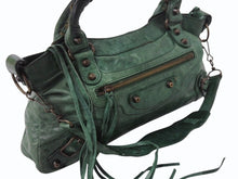 Load image into Gallery viewer, BALENCIAGA バレンシアガ ザ ファースト 2WAY ショルダーバッグ 103208・213048 グリーン レザー ハンドバッグ 良品 中古 4b003541