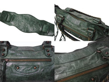 Load image into Gallery viewer, BALENCIAGA バレンシアガ ザ ファースト 2WAY ショルダーバッグ 103208・213048 グリーン レザー ハンドバッグ 良品 中古 4b003541