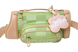 極美品 LOUIS VUITTON ルイヴィトン ミニ ゴルフバッグ 2WAYバッグ N40635 ダミエ ゴルフキャンバス Tyler,The Creator グリーン 中古 4b003543