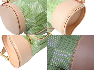 極美品 LOUIS VUITTON ルイヴィトン ミニ ゴルフバッグ 2WAYバッグ N40635 ダミエ ゴルフキャンバス Tyler,The Creator グリーン 中古 4b003543