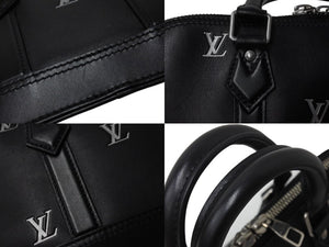 極美品 LOUIS VUITTON ルイヴィトン アルマ EW 2WAYショルダーバッグ M24529 モノグラムカーフスキン ブラック シルバー金具 中古 4b003544