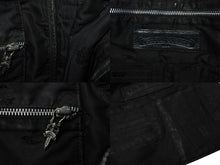 画像をギャラリービューアに読み込む, CHROME HEARTS クロムハーツ ガンスリンガー ビジネストートバッグ レザー シルバー925 ブラック 美品 中古 4b003548 