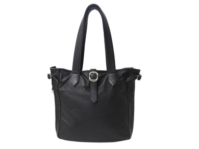 CHROME HEARTS クロムハーツ ガンスリンガー ビジネストートバッグ レザー シルバー925 ブラック 美品 中古 4b003548 