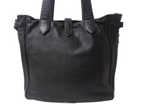 CHROME HEARTS クロムハーツ ガンスリンガー ビジネストートバッグ レザー シルバー925 ブラック 美品 中古 4b003548 