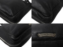 画像をギャラリービューアに読み込む, CHROME HEARTS クロムハーツ ガンスリンガー ビジネストートバッグ レザー シルバー925 ブラック 美品 中古 4b003548 
