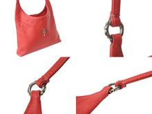 Load image into Gallery viewer, CHROME HEARTS クロムハーツ ダガー ショルダーバッグ ワンショルダーバッグ レッド レザー シルバー925 美品 中古 4b003553