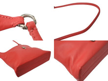 Load image into Gallery viewer, CHROME HEARTS クロムハーツ ダガー ショルダーバッグ ワンショルダーバッグ レッド レザー シルバー925 美品 中古 4b003553