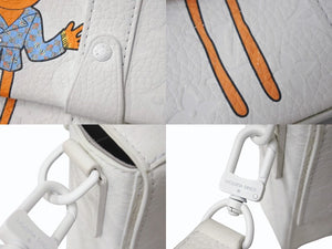LOUIS VUITTON ルイヴィトン モノグラムトリヨン フラップソフトトランク メッセンジャー レザー ホワイト M57407 良品 中古 4b003555
