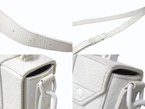 LOUIS VUITTON ルイヴィトン モノグラムトリヨン フラップソフトトランク メッセンジャー レザー ホワイト M57407 良品 中古 4b003555