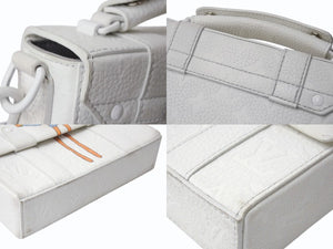 LOUIS VUITTON ルイヴィトン モノグラムトリヨン フラップソフトトランク メッセンジャー レザー ホワイト M57407 良品 中古 4b003555