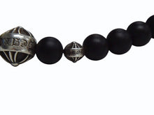 画像をギャラリービューアに読み込む, CHROME HEARTS クロムハーツ ビーズブレス ブレスレット オニキス シルバー925 ブラックシルバー925 サイズ8mm 美品 中古 4b003564 