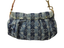 Load image into Gallery viewer, LOUIS VUITTON ルイヴィトン ミニプリーティ レイエ ショルダーバッグ M95333 モノグラムデニム ブルー 美品 中古 4b003566