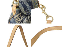 Load image into Gallery viewer, LOUIS VUITTON ルイヴィトン ミニプリーティ レイエ ショルダーバッグ M95333 モノグラムデニム ブルー 美品 中古 4b003566