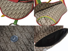 Load image into Gallery viewer, 極美品 Christian Dior クリスチャンディオール ウエストポーチ ベルトポーチ 096BM0054 トロッター柄 ラスタカラー ガリアーノ期 中古 4b003567