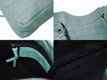 Load image into Gallery viewer, BALENCIAGA バレンシアガ サック クラシック ミニ 2WAY ミニバッグ ターコイズブルー アンティークゴールド金具 美品 中古 4b003568