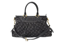 Load image into Gallery viewer, 極美品 LOUIS VUITTON ルイヴィトン ネオカヴィMM ハンドバッグ M95351 モノグラムデニム レザー 2WAY ゴールド金具 中古 4b003570