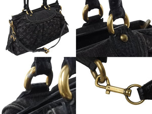 極美品 LOUIS VUITTON ルイヴィトン ネオカヴィMM ハンドバッグ M95351 モノグラムデニム レザー 2WAY ゴールド金具 中古 4b003570