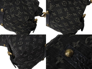 極美品 LOUIS VUITTON ルイヴィトン ネオカヴィMM ハンドバッグ M95351 モノグラムデニム レザー 2WAY ゴールド金具 中古 4b003570