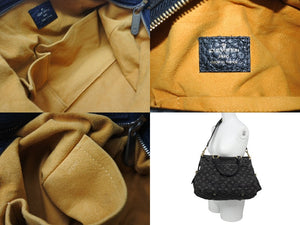 極美品 LOUIS VUITTON ルイヴィトン ネオカヴィMM ハンドバッグ M95351 モノグラムデニム レザー 2WAY ゴールド金具 中古 4b003570