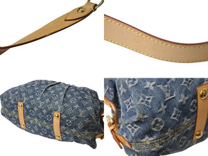 LOUIS VUITTON ルイヴィトン ネオカヴィMM ハンドバッグ M95349 2WAY モノグラム デニム ゴールド金具 美品 中古 4b003571