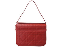 Load image into Gallery viewer, CHRISTIAN DIOR クリスチャンディオール カナージュ バニティバッグ ミニ ハンドバッグ レザー レッド シルバー金具 美品 中古 4b003577