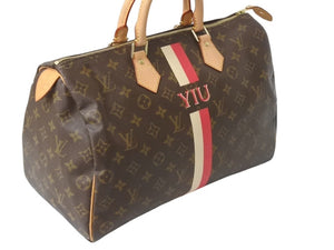 極美品 LOUISVUITTON ルイヴィトン スピーディ35 ハンドバッグ マーカージュ M41524 モノグラムキャンバス ゴールド金具 ブラウン 中古 4b003580