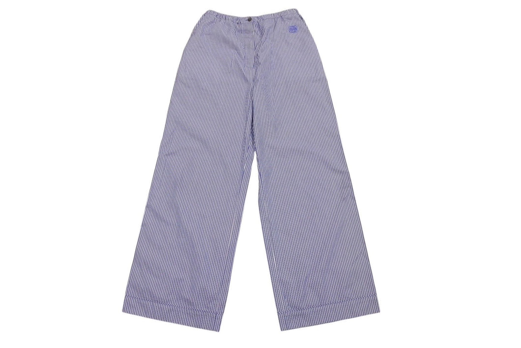 LOEWE ロエベ Striped Pyjama Trousers ストライプド パジャマトラウザーズ S359Y04X75 サイズL アナグラムロゴ刺繍 美品 中古 4b003583