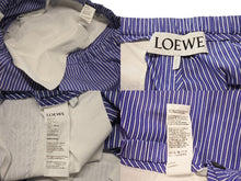 Load image into Gallery viewer, LOEWE ロエベ Striped Pyjama Trousers ストライプド パジャマトラウザーズ S359Y04X75 サイズL アナグラムロゴ刺繍 美品 中古 4b003583