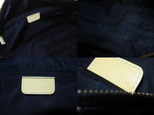 Load image into Gallery viewer, CHRISTIAN DIOR クリスチャンディオール トロッター柄 ミニボストンバッグ ハンドバッグ ナンバー2 MU0901 ネイビー 美品 中古 4b003586