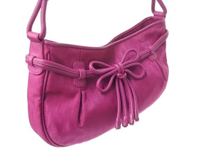 極美品 ChristianDior クリスチャンディオール トロッター ハンドバッグ レザー ジャガード パープル ピンク シルバー金具 中古 4b003588