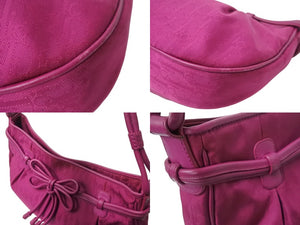 極美品 ChristianDior クリスチャンディオール トロッター ハンドバッグ レザー ジャガード パープル ピンク シルバー金具 中古 4b003588