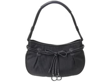 Load image into Gallery viewer, 極美品 Christian Dior クリスチャンディオール トロッター柄 ワンショルダーバッグ 05-EO-1017 ジャガード レザー ブラック 中古 4b003589