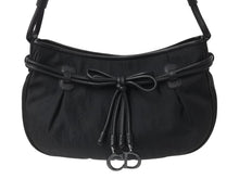 Load image into Gallery viewer, 極美品 Christian Dior クリスチャンディオール トロッター柄 ワンショルダーバッグ 05-EO-1017 ジャガード レザー ブラック 中古 4b003589