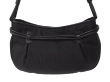 Load image into Gallery viewer, 極美品 Christian Dior クリスチャンディオール トロッター柄 ワンショルダーバッグ 05-EO-1017 ジャガード レザー ブラック 中古 4b003589