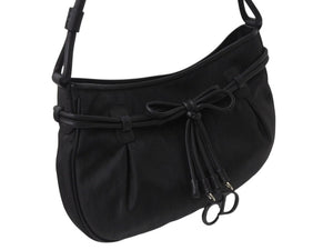 極美品 Christian Dior クリスチャンディオール トロッター柄 ワンショルダーバッグ 05-EO-1017 ジャガード レザー ブラック 中古 4b003589