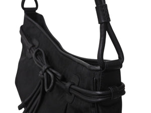 極美品 Christian Dior クリスチャンディオール トロッター柄 ワンショルダーバッグ 05-EO-1017 ジャガード レザー ブラック 中古 4b003589