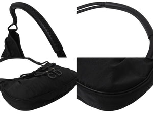 極美品 Christian Dior クリスチャンディオール トロッター柄 ワンショルダーバッグ 05-EO-1017 ジャガード レザー ブラック 中古 4b003589