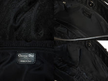 Load image into Gallery viewer, 極美品 Christian Dior クリスチャンディオール トロッター柄 ワンショルダーバッグ 05-EO-1017 ジャガード レザー ブラック 中古 4b003589