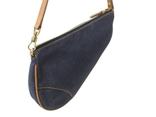 Load image into Gallery viewer, 極美品 Christian Dior クリスチャンディオール サドルポーチ アクセサリーポーチ PZ 0701 デニム ガリアーノ期 中古 4b003590